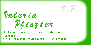 valeria pfiszter business card